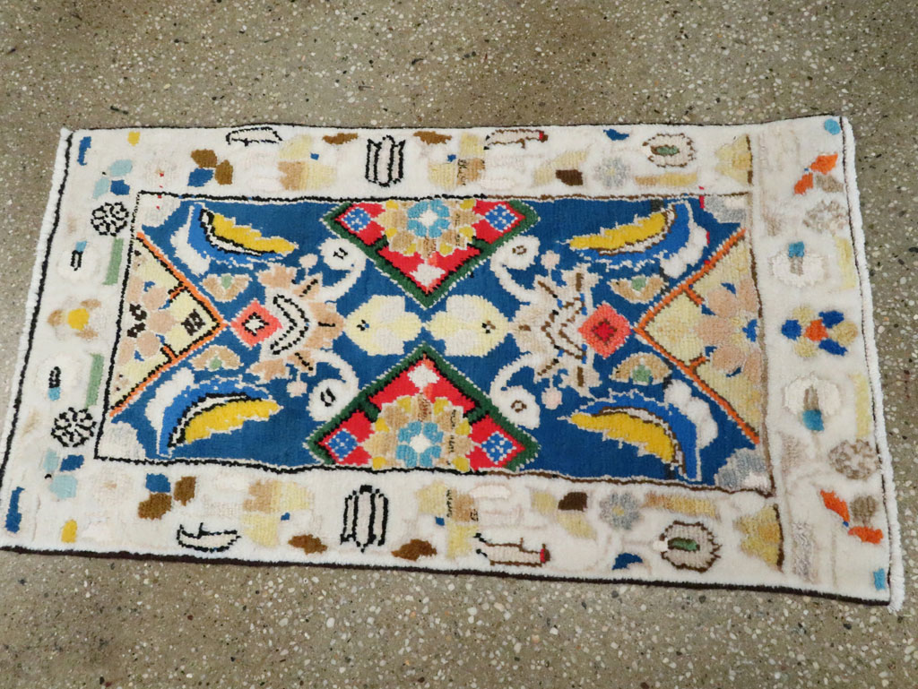 Vintage Persian Mahal Rug (Pair: 1 of 2), No.27512 - Gsblank