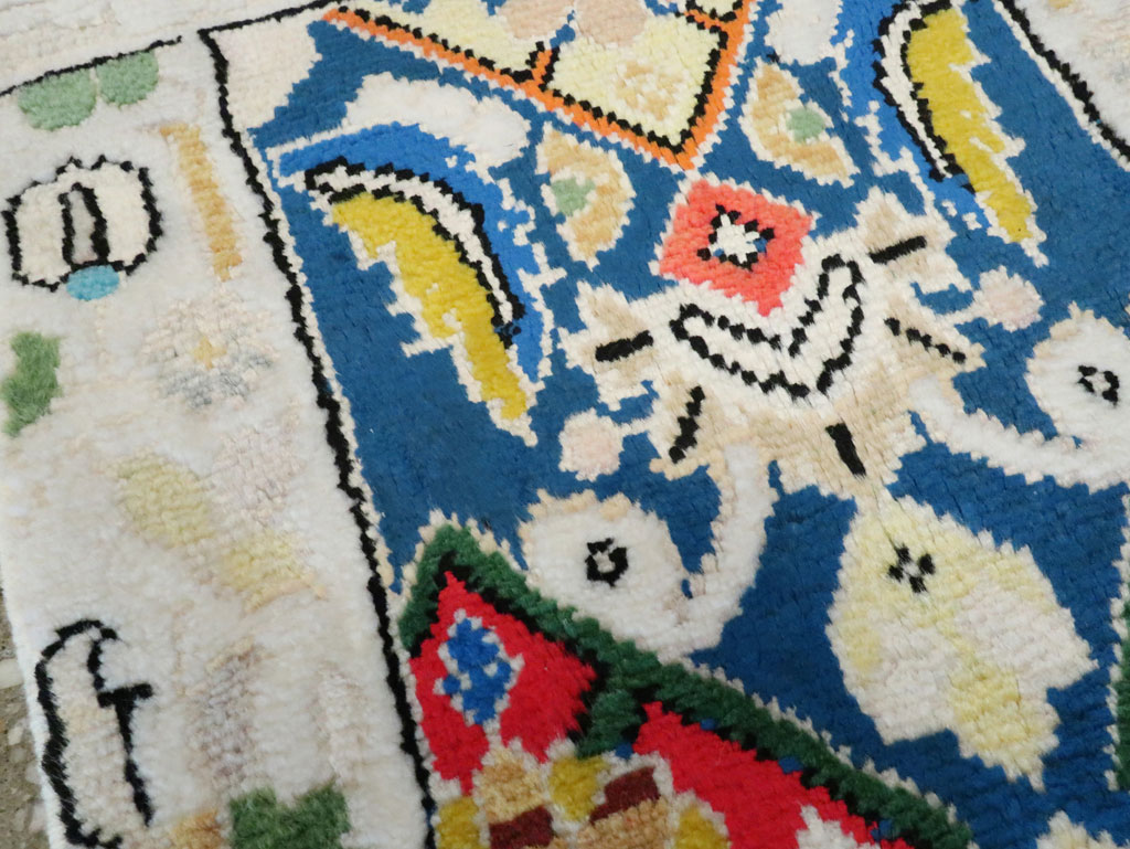 Vintage Persian Mahal Rug (Pair: 2 of 2), No.27513 - Gsblank