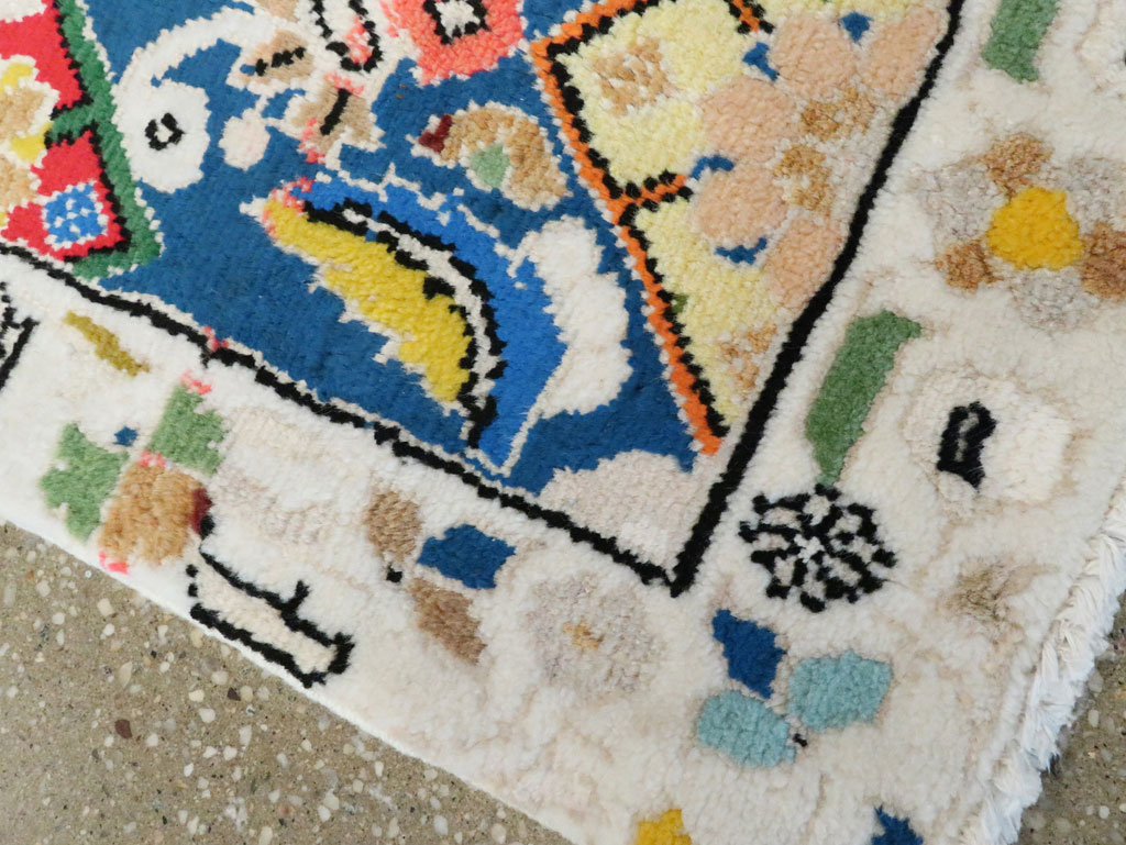 Vintage Persian Mahal Rug (Pair: 2 of 2), No.27513 - Gsblank