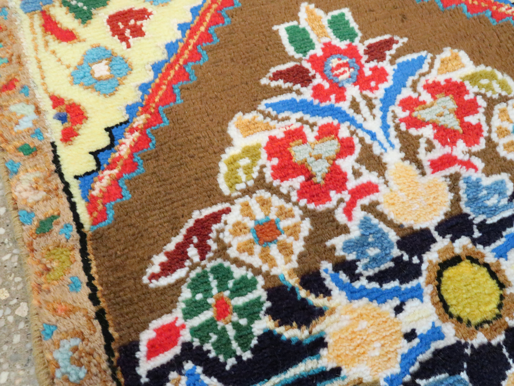 Vintage Persian Hamadan Throw Rug, No.27514 - Gsblank