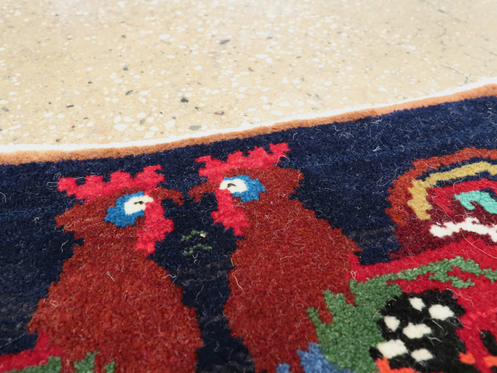 Vintage Persian Pictorial Baluch Rug, No.27520 - Gsblank