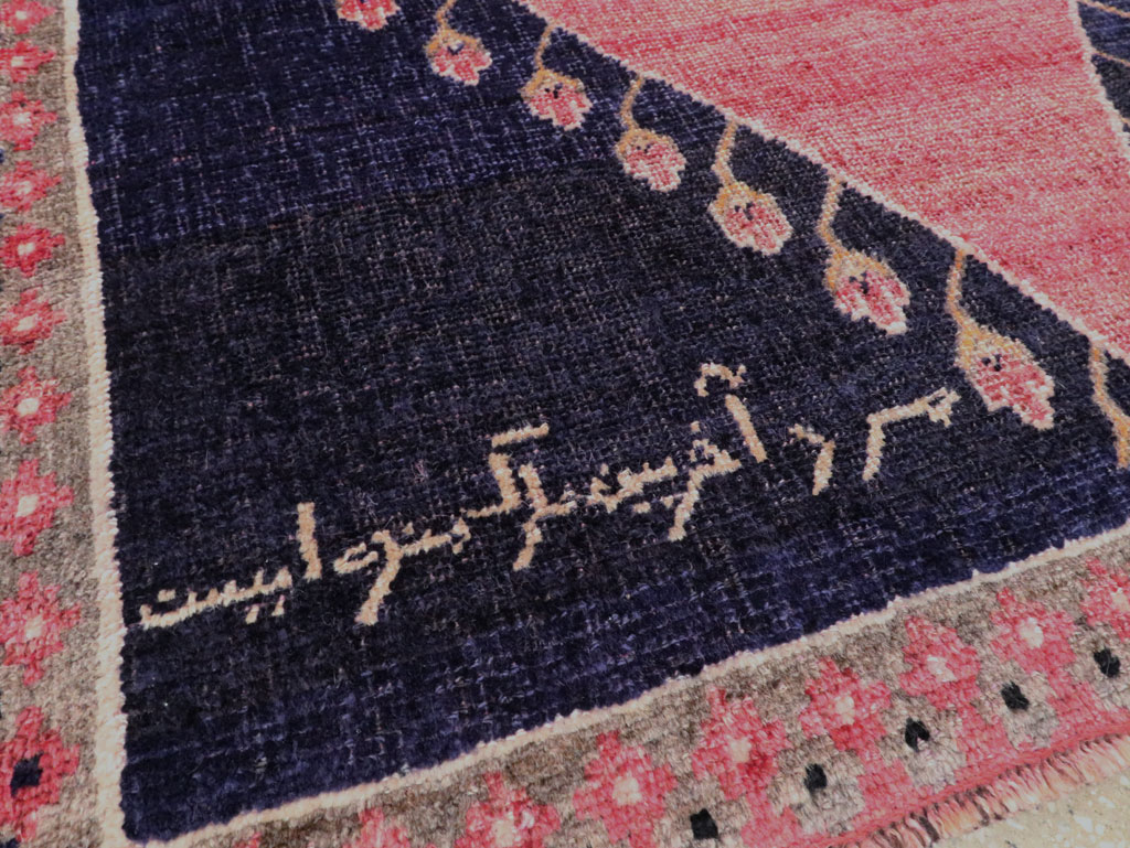 Vintage Kurdish Pictorial Rug, No.27521 - Gsblank