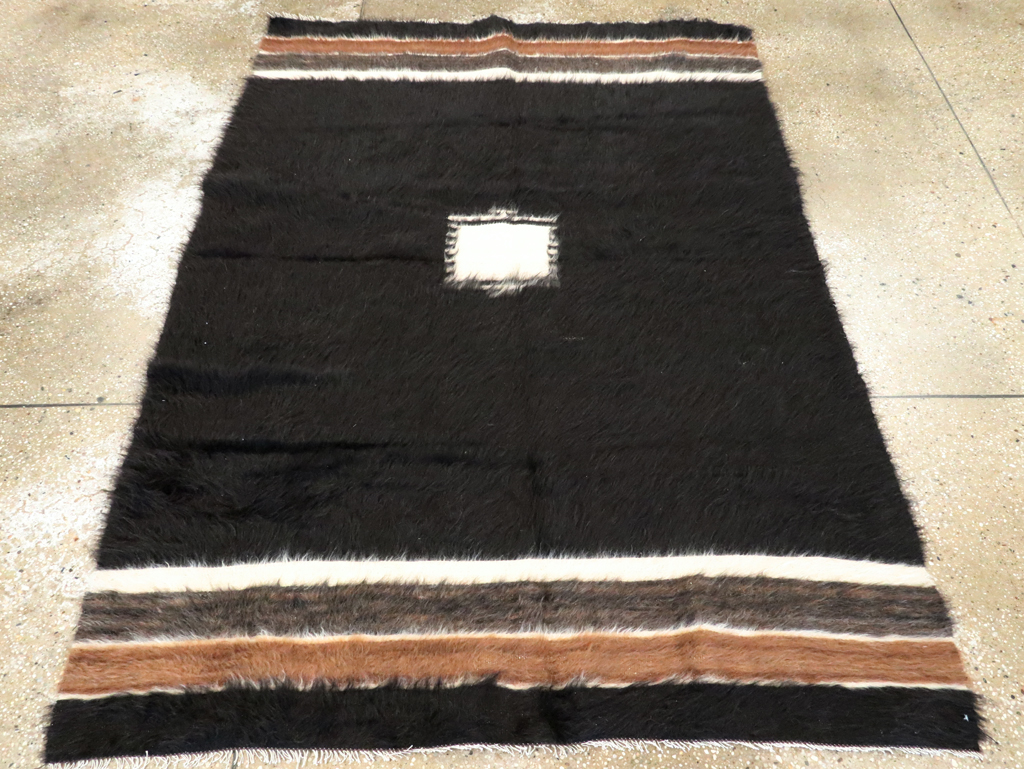 Vintage Turkish Mohair Accent Rug, No.27540 - Gsblank