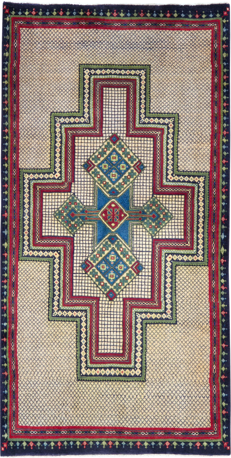 Vintage Persian Hamadan Rug, No.27541 - Gsblank