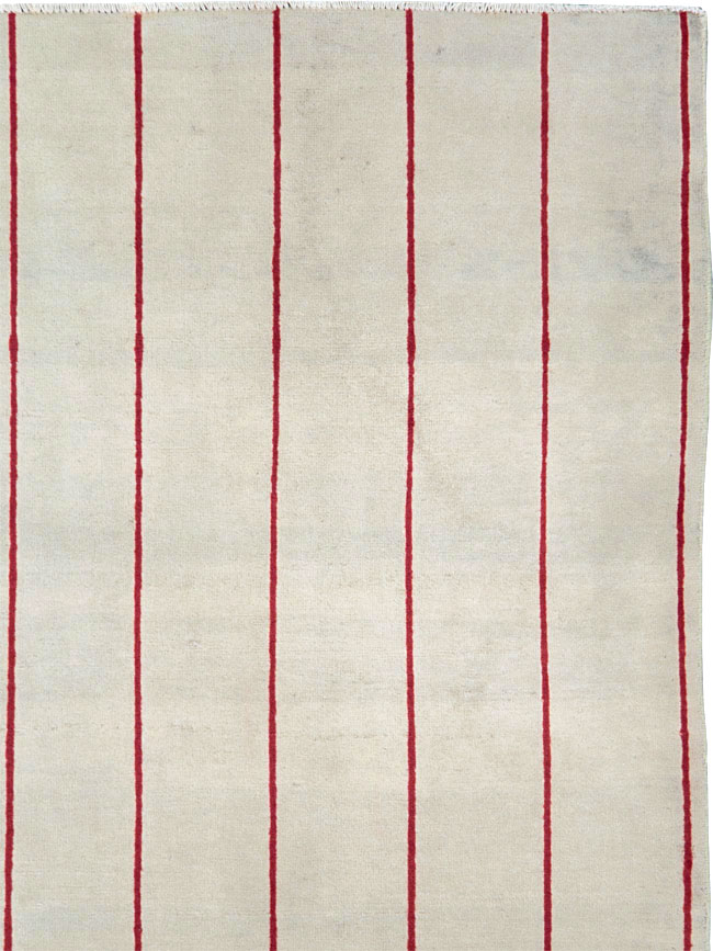 Vintage Persian Art Deco Mashad Throw Rug (Pair: 1 of 2), No.27543 - Gsblank