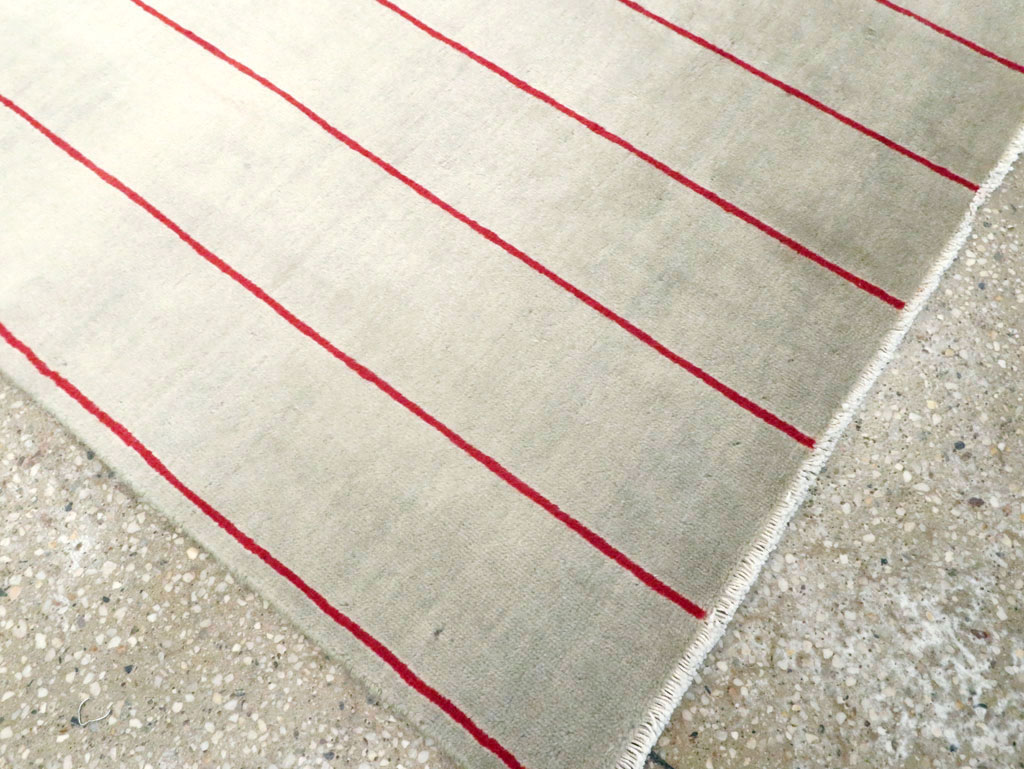 Vintage Persian Art Deco Mashad Throw Rug (Pair: 1 of 2), No.27543 - Gsblank