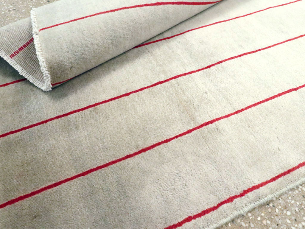 Vintage Persian Art Deco Mashad Throw Rug (Pair: 1 of 2), No.27543 - Gsblank