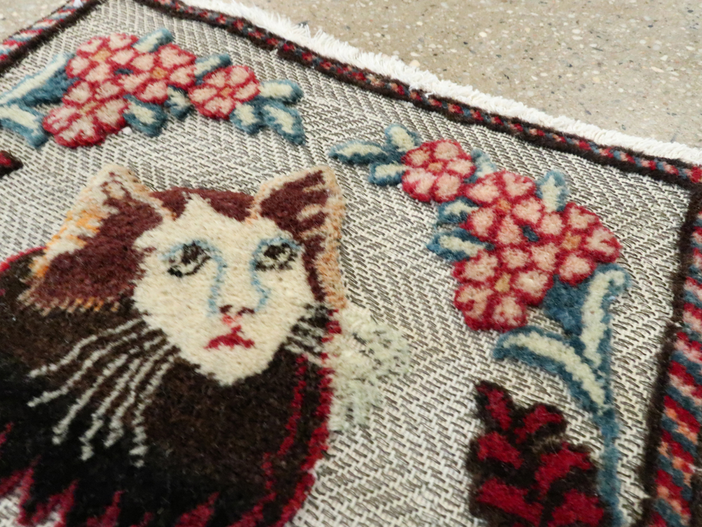 Vintage Persian Tabriz Souf Rug, No.27548 - Gsblank