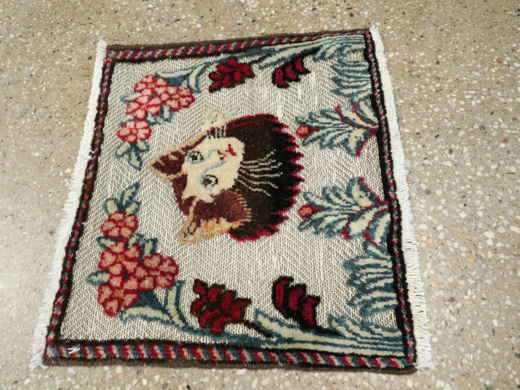 Vintage Persian Tabriz Souf Rug, No.27548 - Gsblank