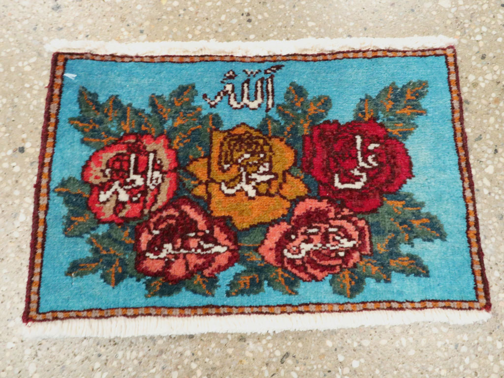 Vintage Persian Tabriz Throw Rug (Pair: 1 of 2), No.27550 - Gsblank