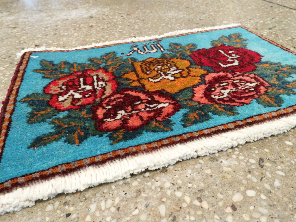 Vintage Persian Tabriz Throw Rug (Pair: 1 of 2), No.27550 - Gsblank