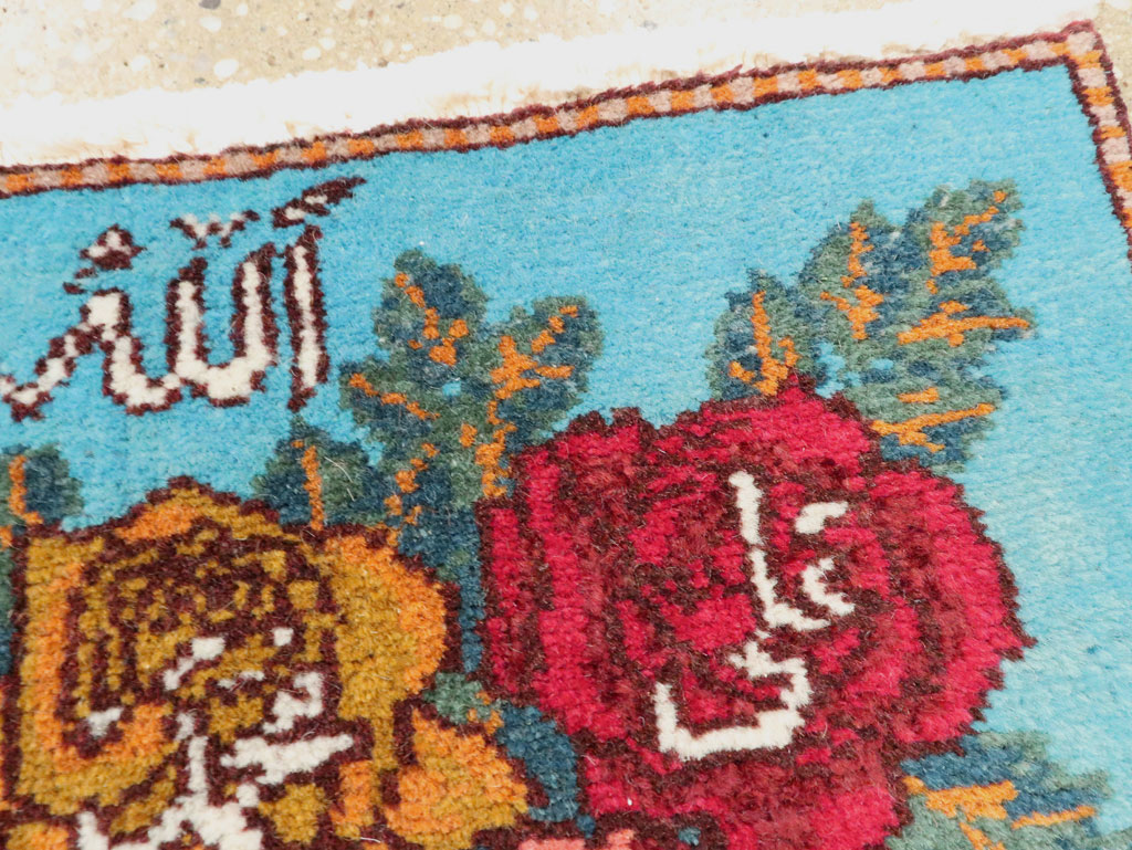 Vintage Persian Tabriz Throw Rug (Pair: 1 of 2), No.27550 - Gsblank