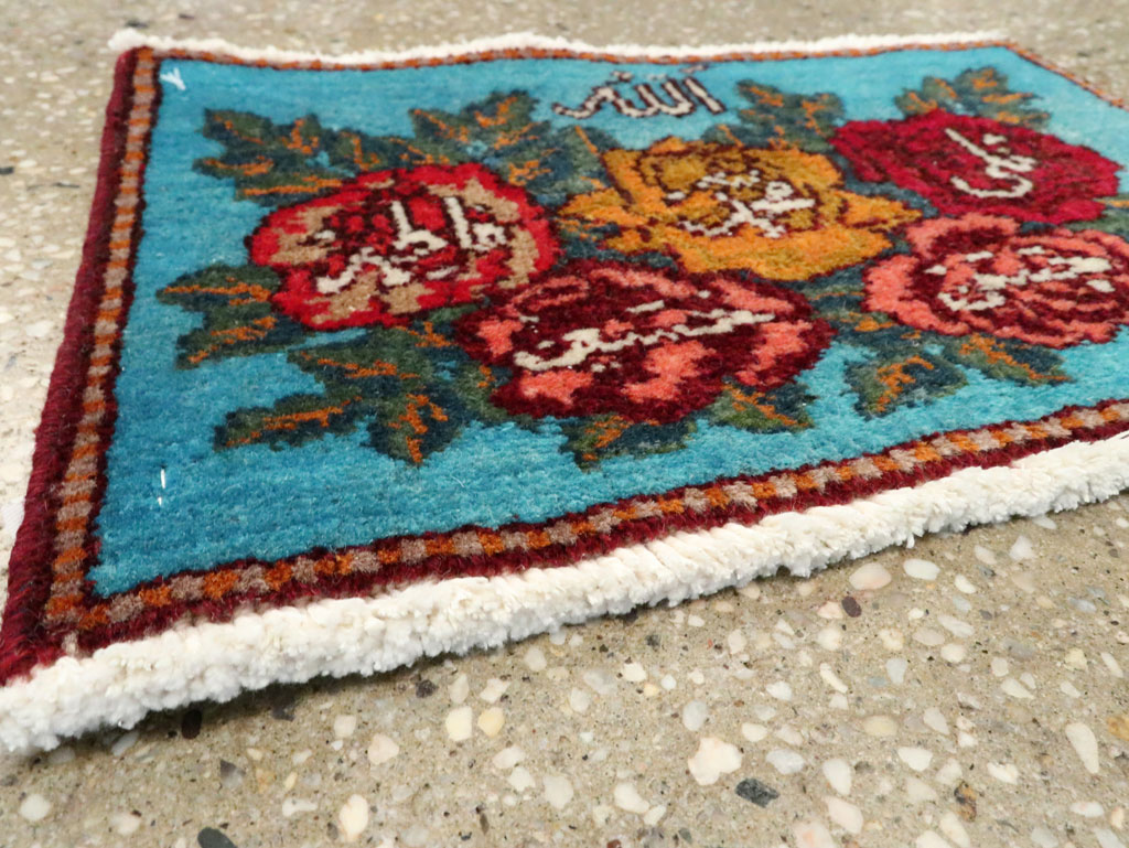 Vintage Persian Tabriz Throw Rug (Pair: 2 of 2), No.27551 - Gsblank