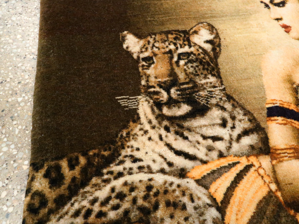 Persian Pictorial Tabriz Rug, No.27555 - Gsblank