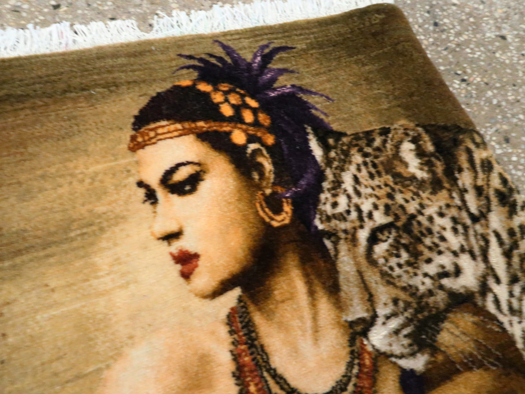 Persian Pictorial Tabriz Rug, No.27555 - Gsblank