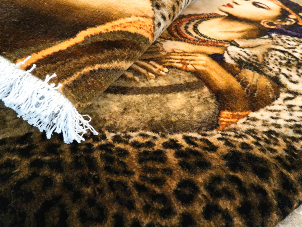 Persian Pictorial Tabriz Rug, No.27555 - Gsblank