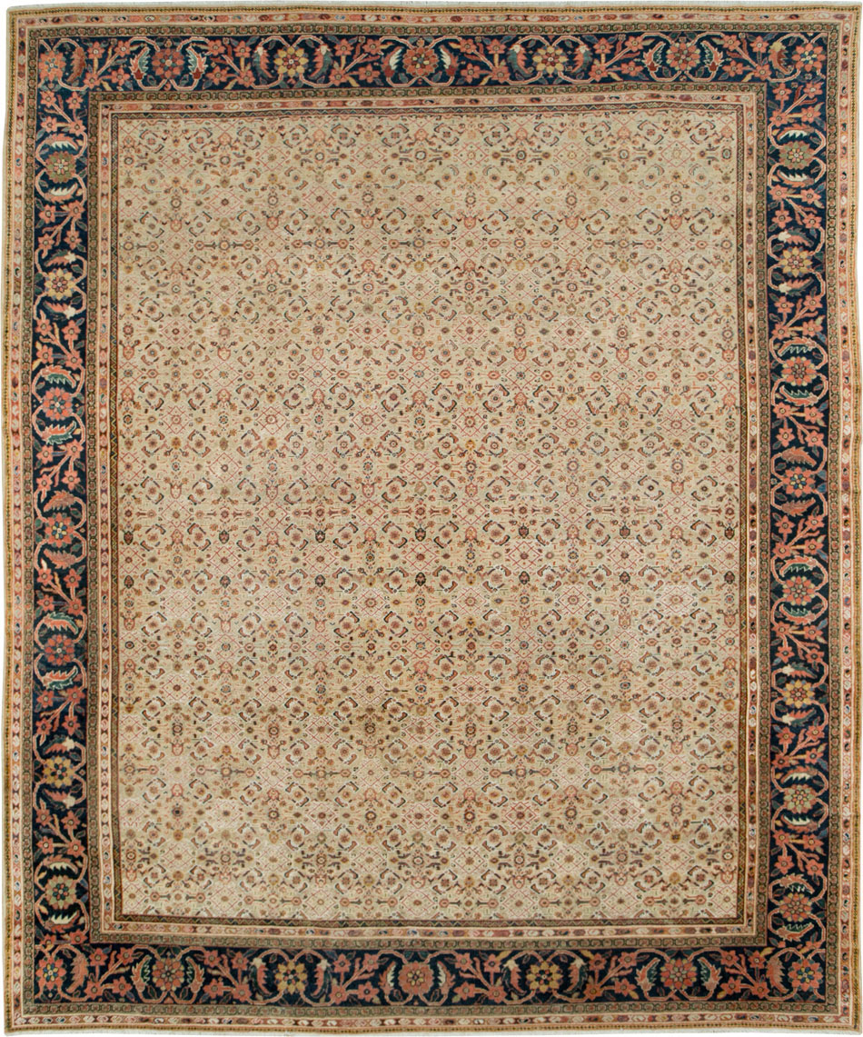 Antique Persian Mahal Large Carpet, No.27563 - Gsblank