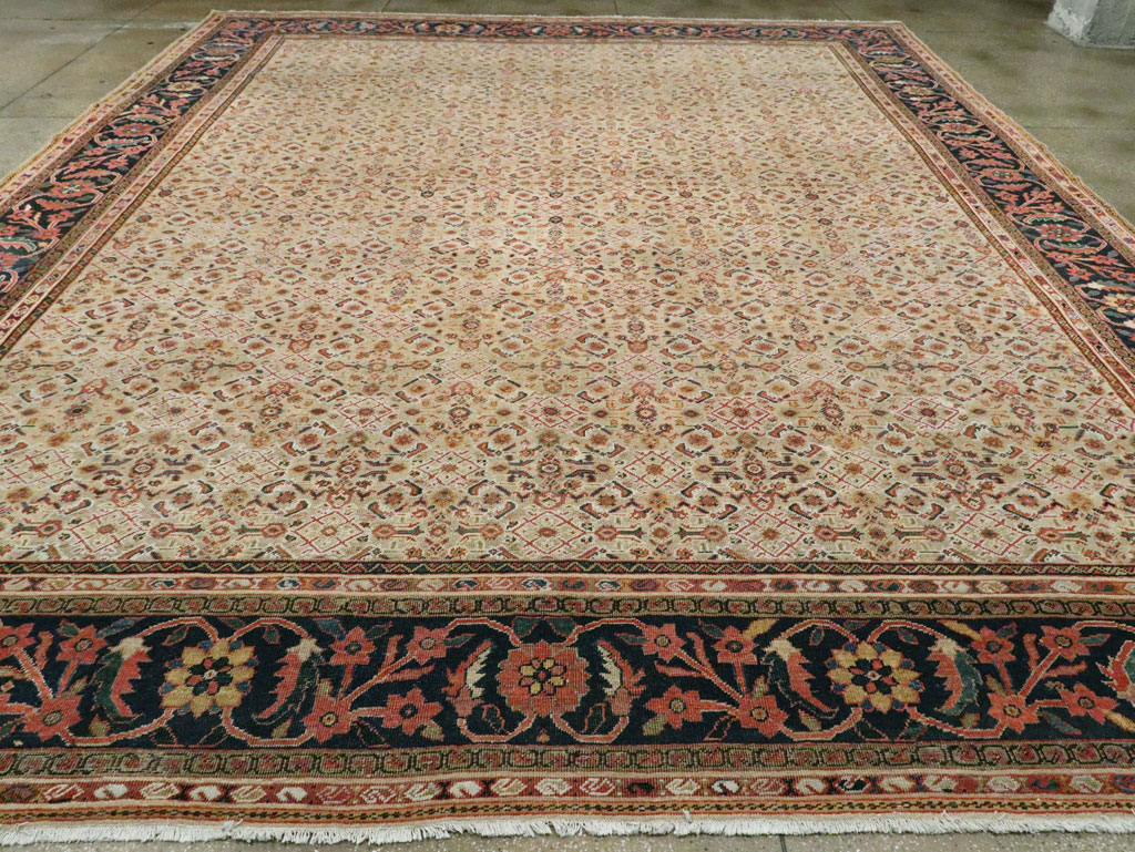 Antique Persian Mahal Large Carpet, No.27563 - Gsblank