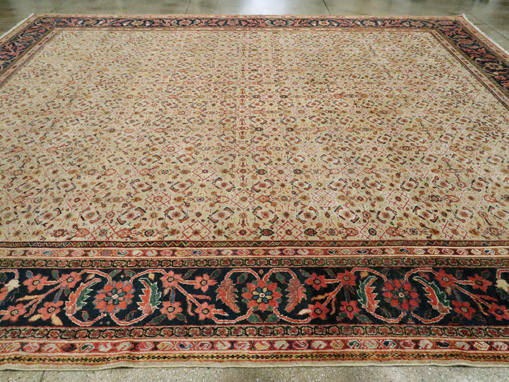 Antique Persian Mahal Large Carpet, No.27563 - Gsblank