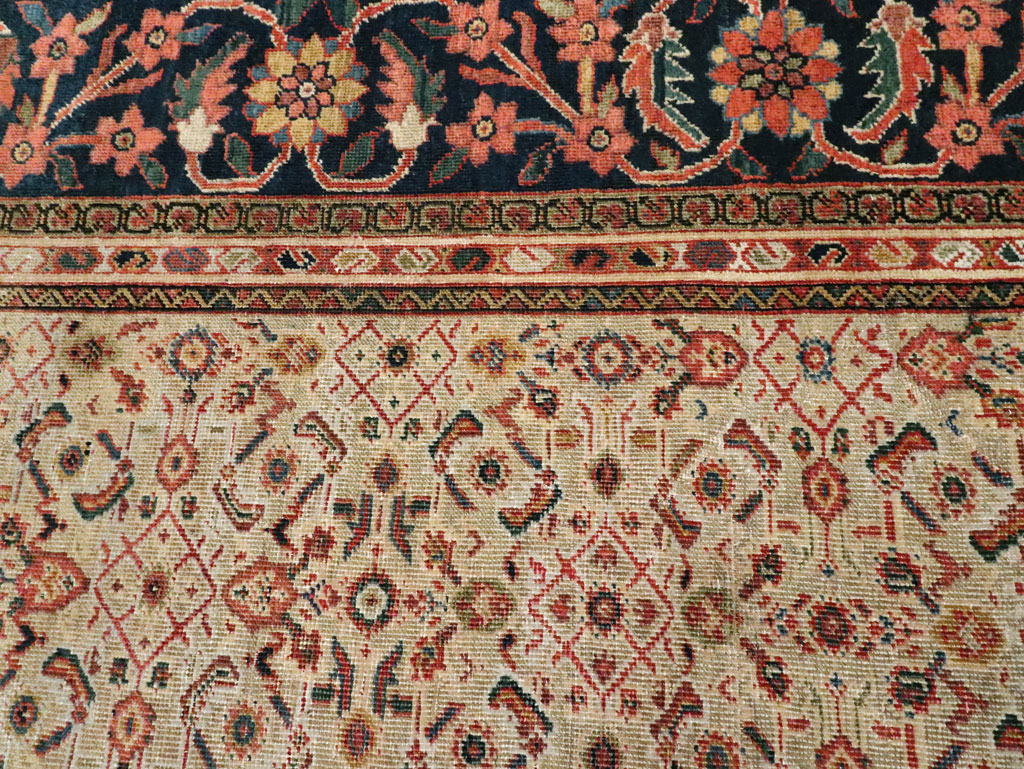 Antique Persian Mahal Large Carpet, No.27563 - Gsblank