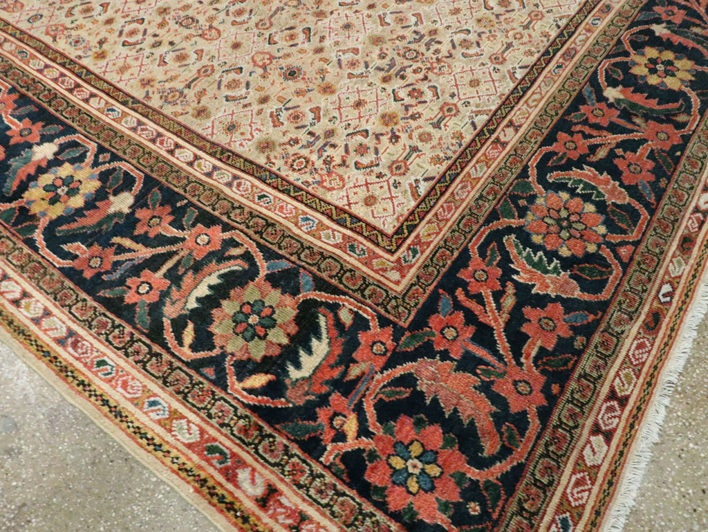 Antique Persian Mahal Large Carpet, No.27563 - Gsblank
