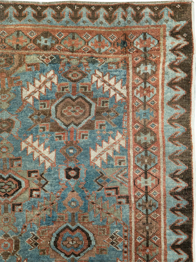 Antique Persian Bidjar Accent Rug, No.27564 - Gsblank