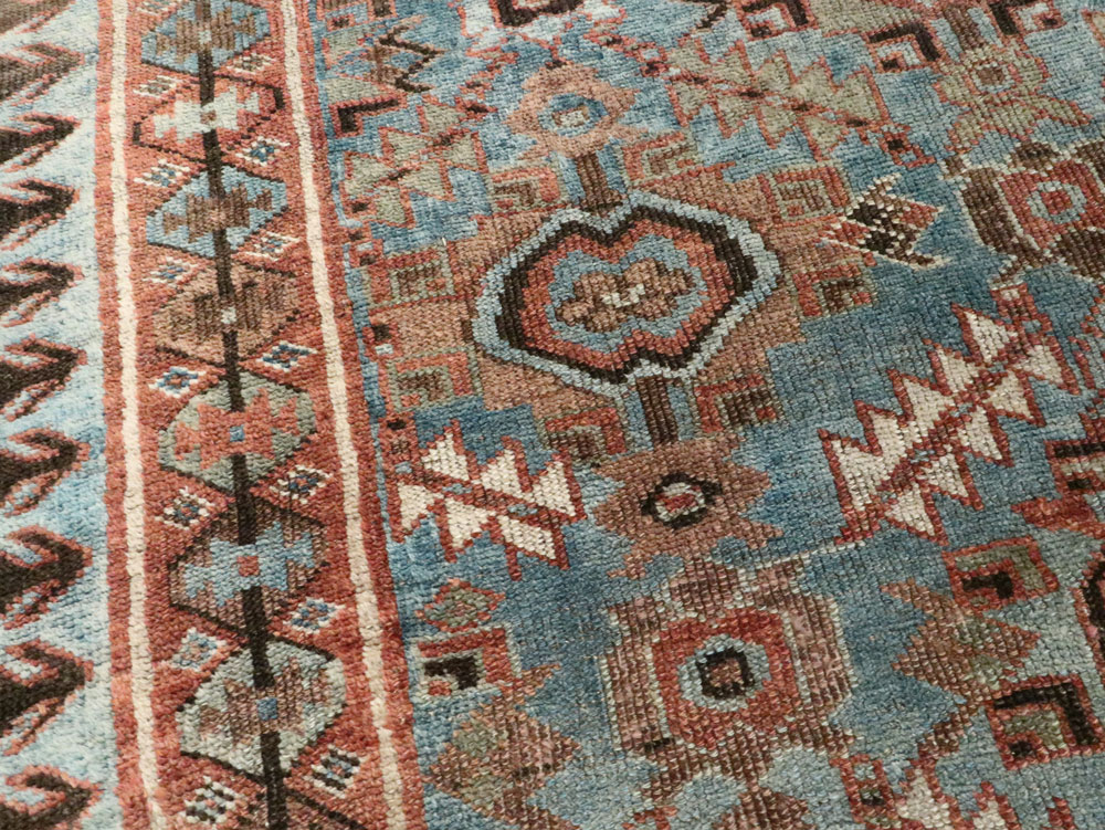Antique Persian Bidjar Accent Rug, No.27564 - Gsblank