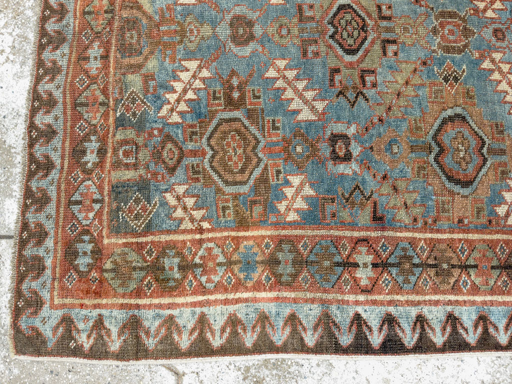 Antique Persian Bidjar Accent Rug, No.27564 - Gsblank