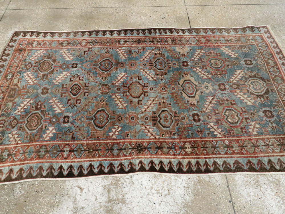 Antique Persian Bidjar Accent Rug, No.27564 - Gsblank