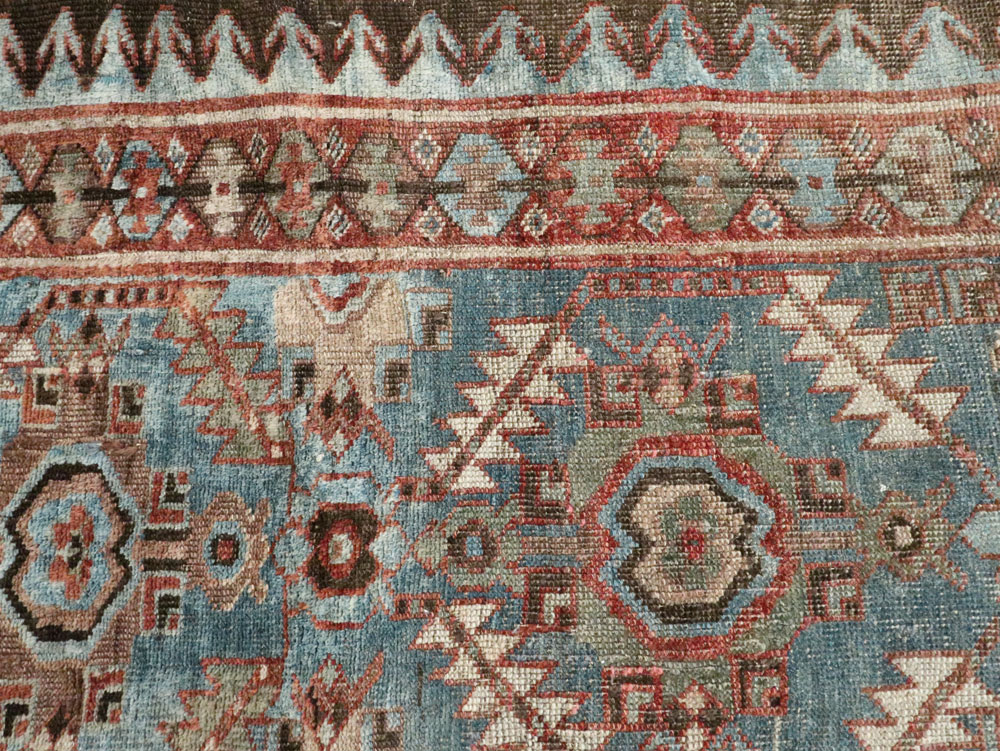 Antique Persian Bidjar Accent Rug, No.27564 - Gsblank
