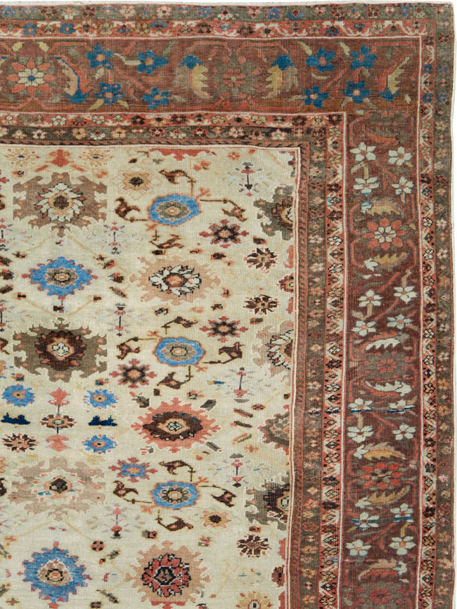 Antique Persian Mahal Large Carpet, No.27567 - Gsblank