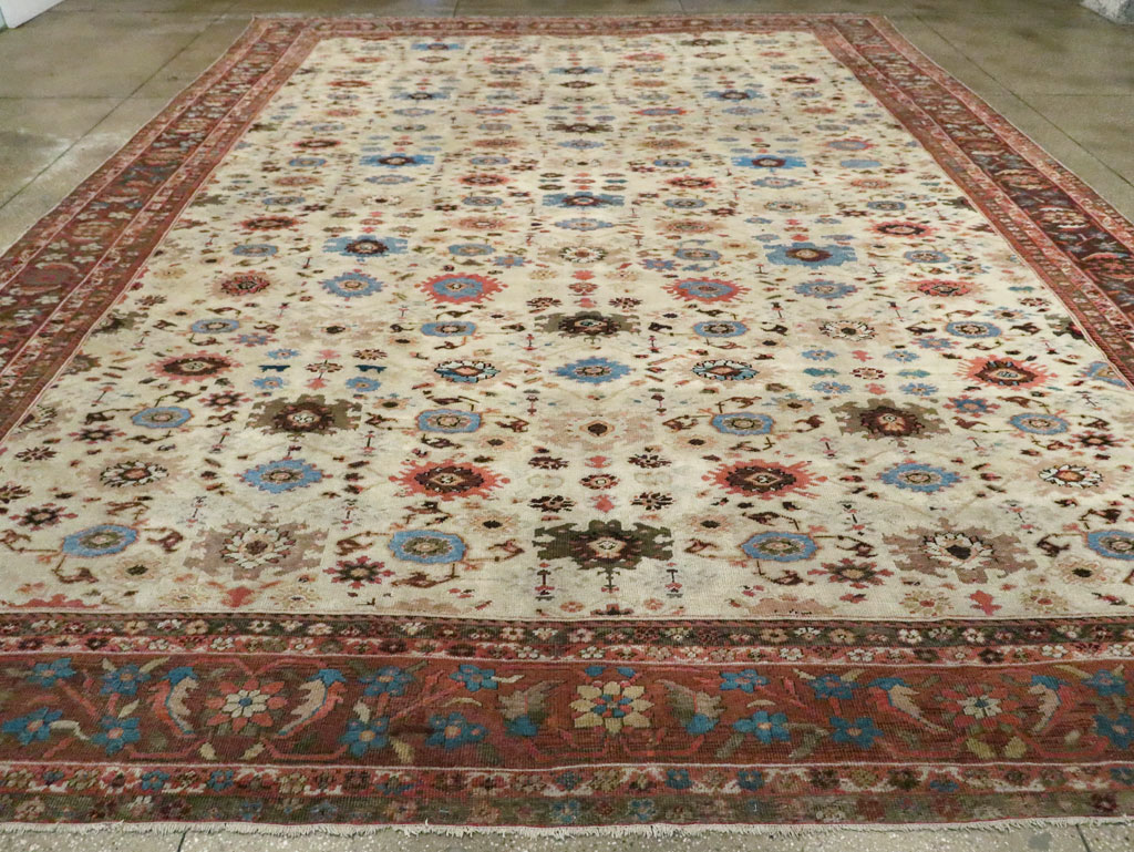 Antique Persian Mahal Large Carpet, No.27567 - Gsblank