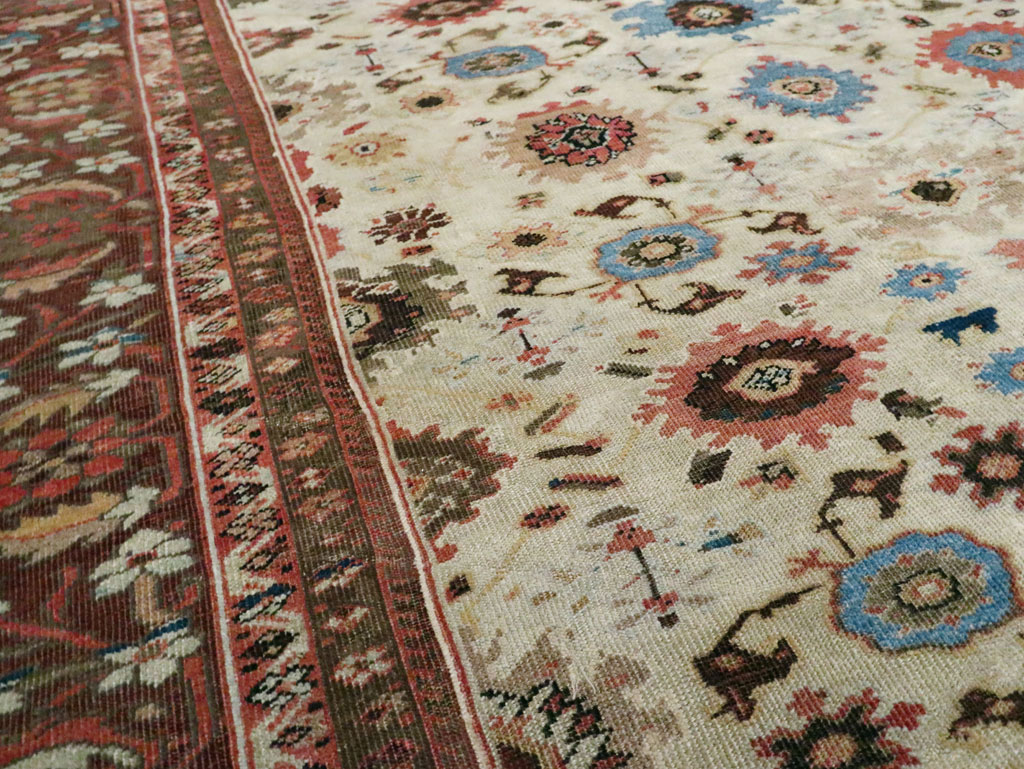 Antique Persian Mahal Large Carpet, No.27567 - Gsblank