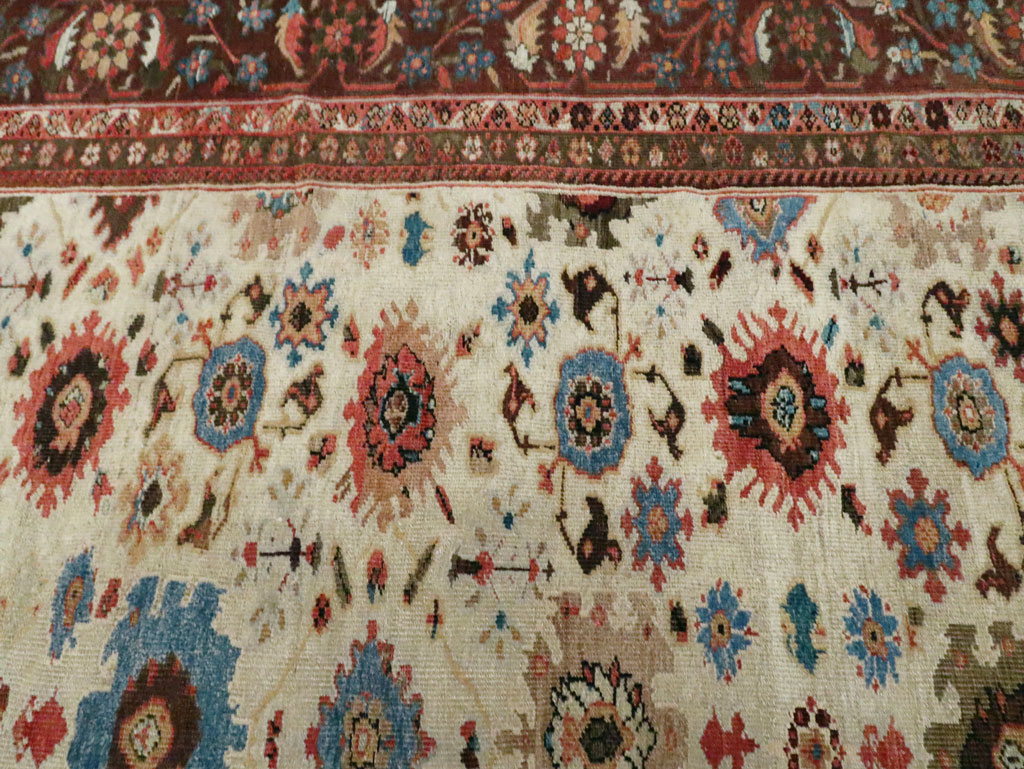 Antique Persian Mahal Large Carpet, No.27567 - Gsblank