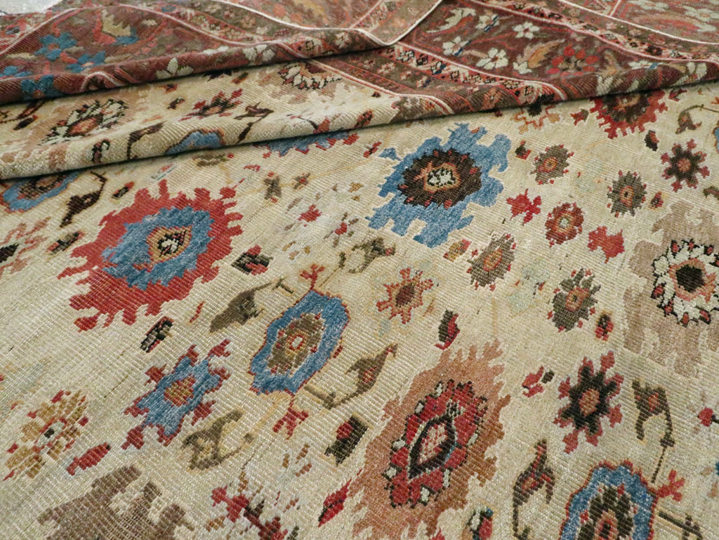 Antique Persian Mahal Large Carpet, No.27567 - Gsblank