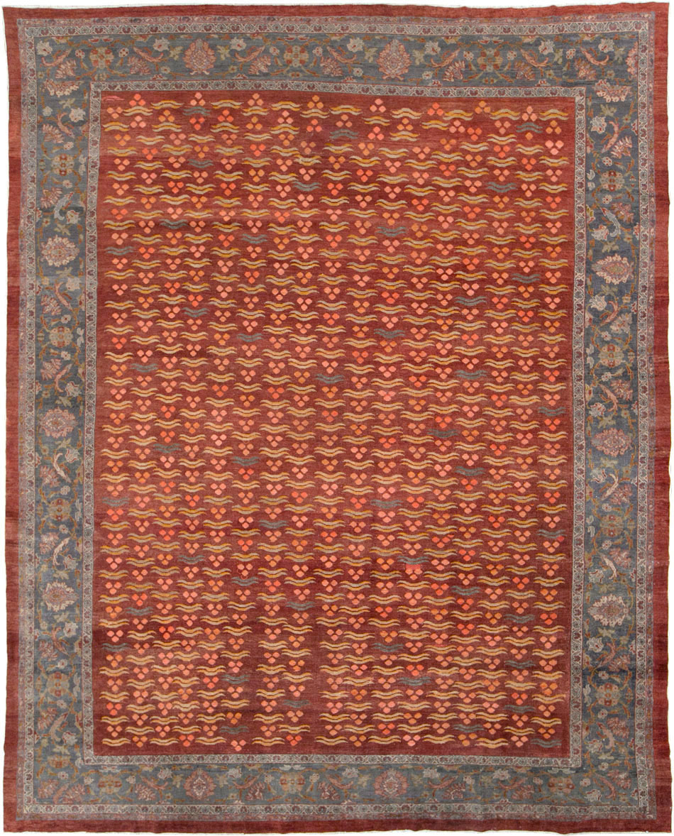 Antique Persian Mahal Room Size Carpet, No.27572 - Gsblank