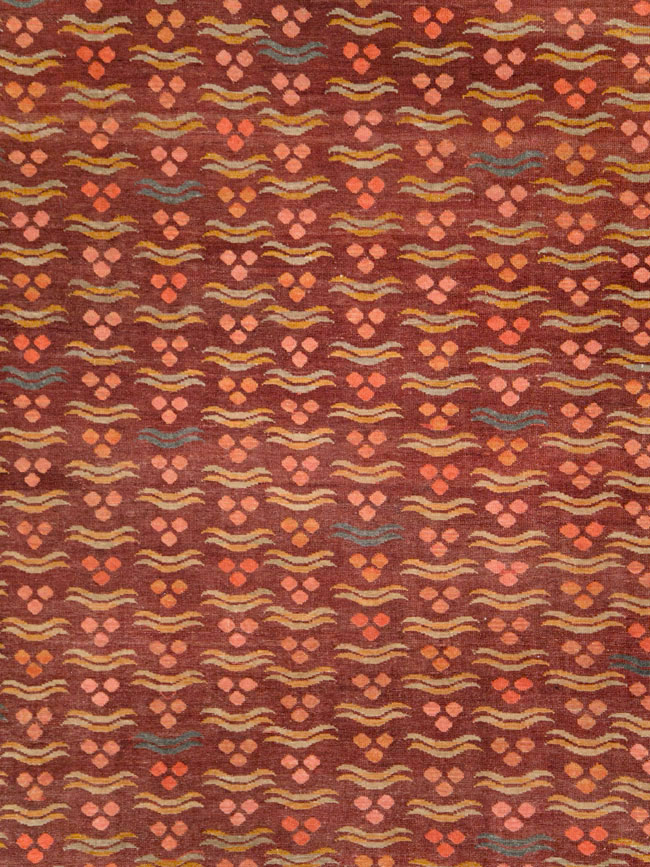 Antique Persian Mahal Room Size Carpet, No.27572 - Gsblank