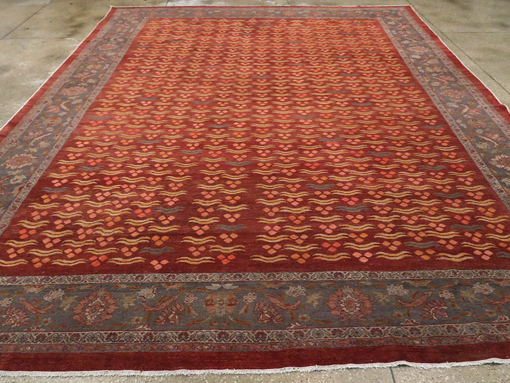 Antique Persian Mahal Room Size Carpet, No.27572 - Gsblank