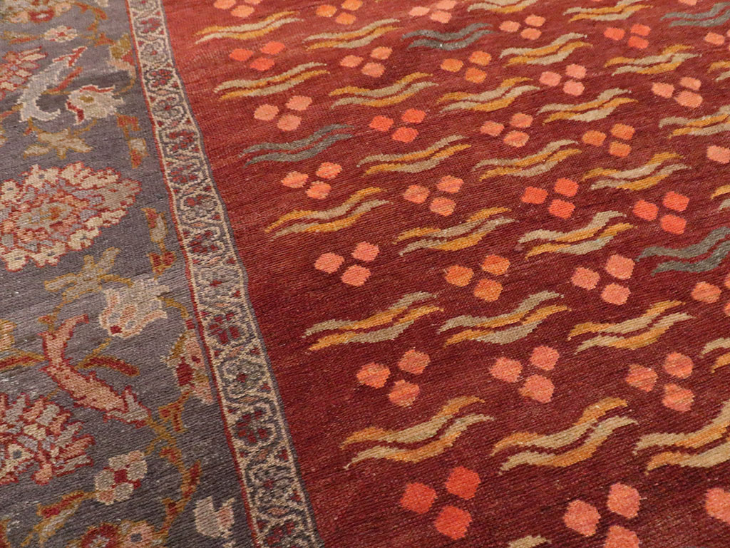 Antique Persian Mahal Room Size Carpet, No.27572 - Gsblank