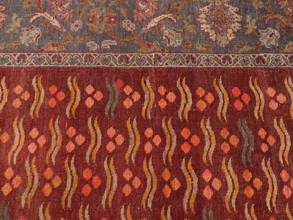 Antique Persian Mahal Room Size Carpet, No.27572 - Gsblank