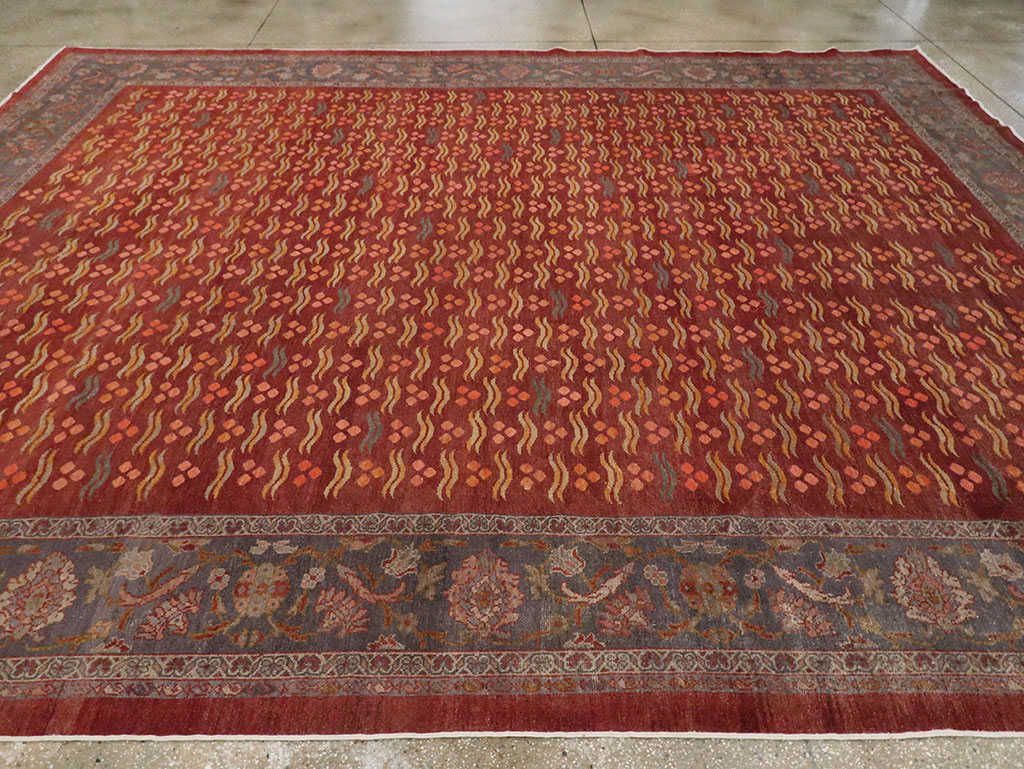 Antique Persian Mahal Room Size Carpet, No.27572 - Gsblank