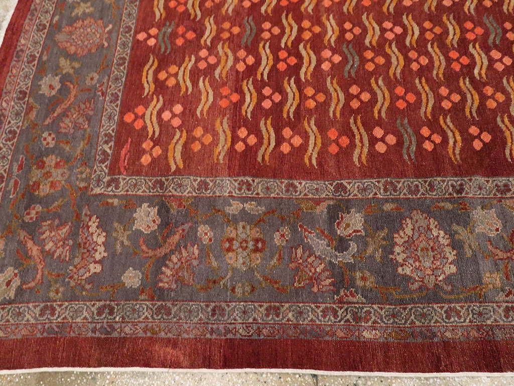 Antique Persian Mahal Room Size Carpet, No.27572 - Gsblank