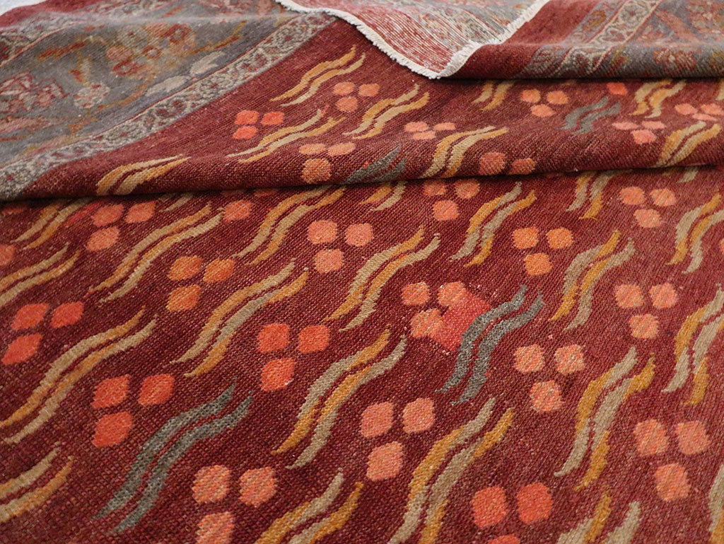 Antique Persian Mahal Room Size Carpet, No.27572 - Gsblank