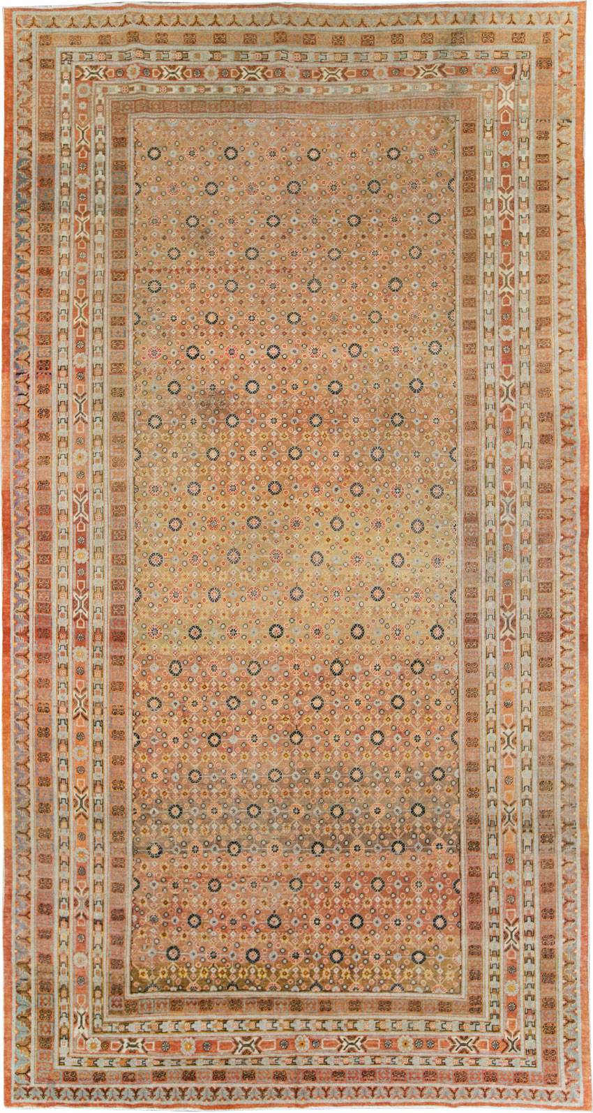 Antique East Turkestan Khotan Gallery Carpet, No.27573 - Gsblank