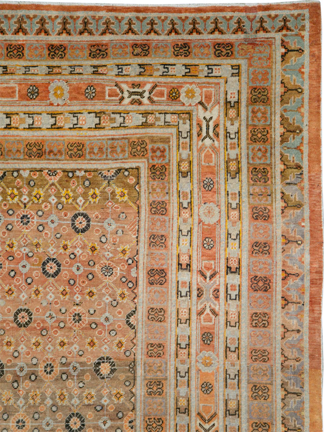 Antique East Turkestan Khotan Gallery Carpet, No.27573 - Gsblank