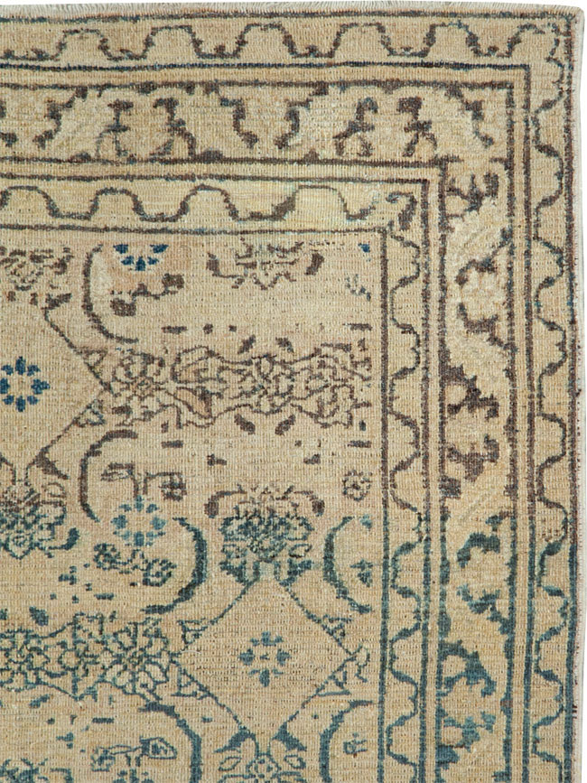 Antique Persian Khorassan Throw Rug, No.27575 - Gsblank