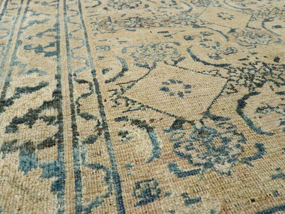Antique Persian Khorassan Throw Rug, No.27575 - Gsblank