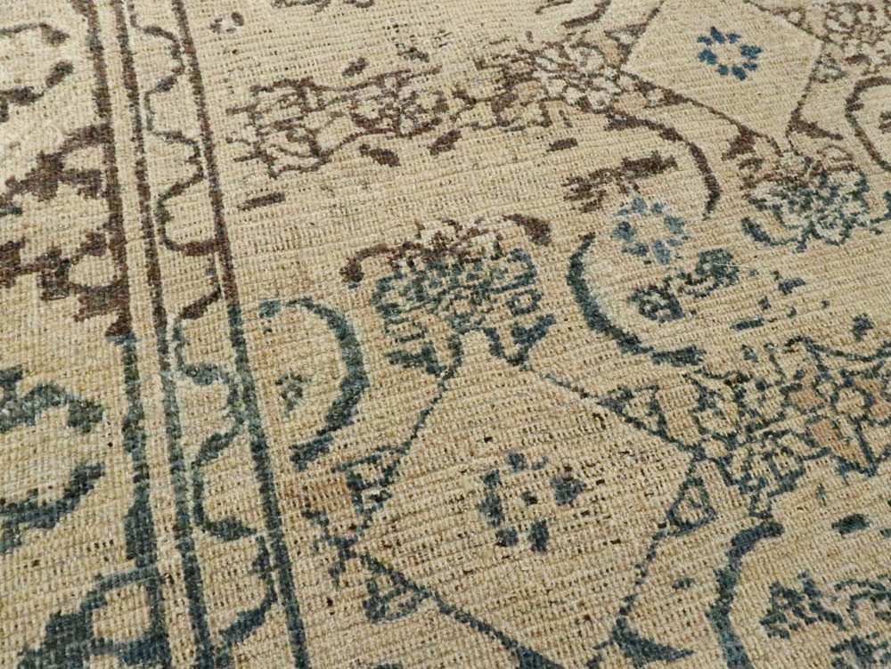 Antique Persian Khorassan Throw Rug, No.27575 - Gsblank