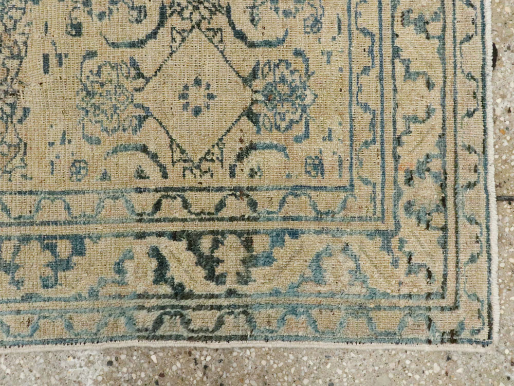 Antique Persian Khorassan Throw Rug, No.27575 - Gsblank