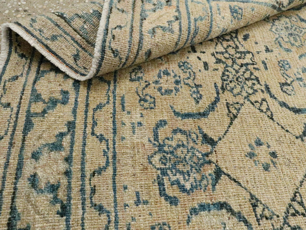 Antique Persian Khorassan Throw Rug, No.27575 - Gsblank